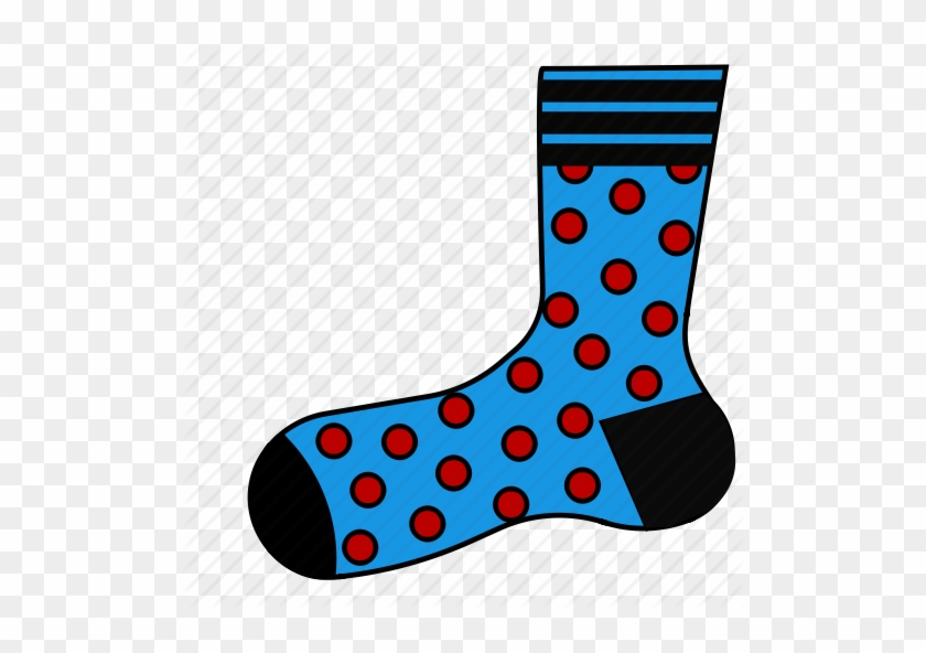 Socks Clipart Polka Dot Sock - Sock #1235100