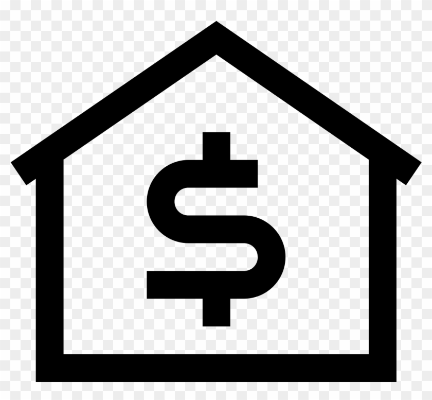 This Is A Picture Of A House With A Thin Roof - Bank Building Icon Png #1235119