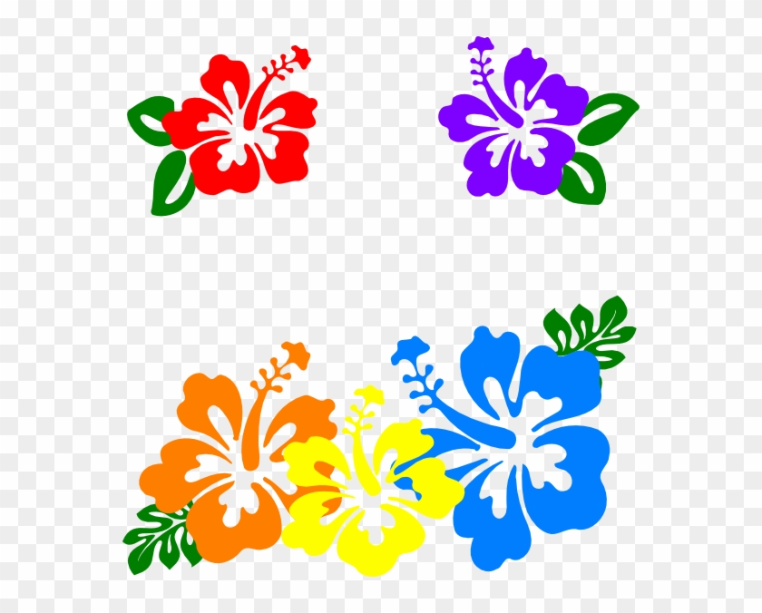 Hawaiian Flower Clip Art Borders - Clip Art #1235122