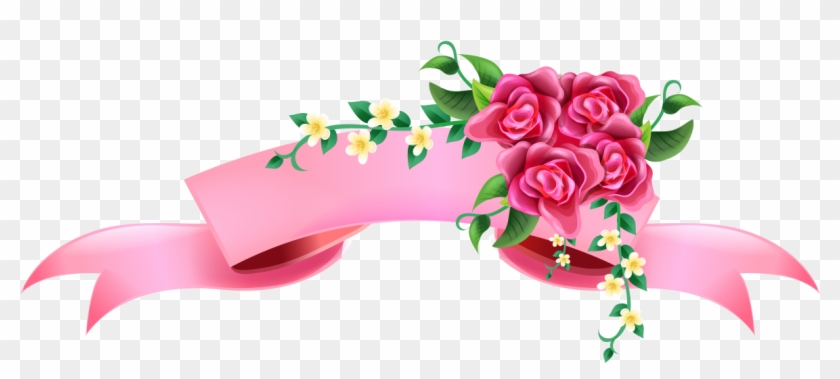 Pink Ribbon Illustration - Pink Ribbon Banner Clipart Png #1235139