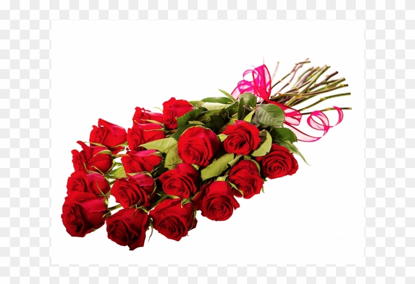 Long Stemmed Red Roses Bouquet - Garden Roses #1235391