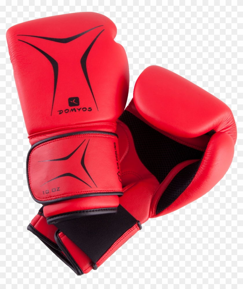 Boxing Gloves Png Image - Decathlon Domyos Fkt 180 Beginners' Boxing Gloves - #1235434