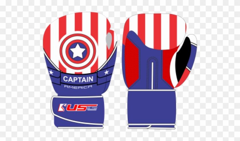 Captain America Kids Gloves - Brazilian Jiu-jitsu Gi #1235491