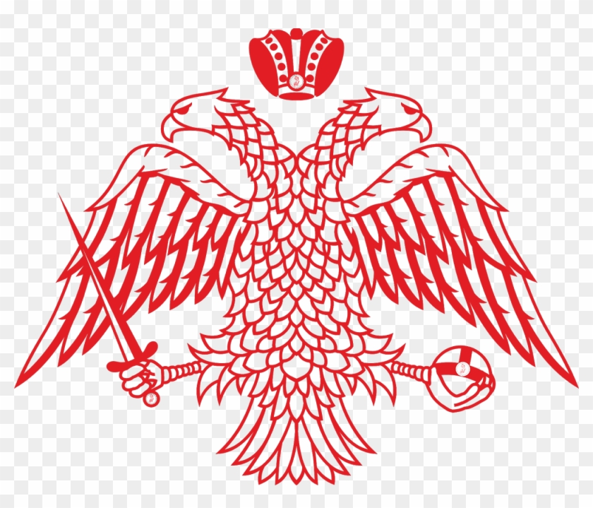 Byzantine Empire Byzantium Double-headed Eagle Symbol - Flag Of Greek Orthodox Church #1235658