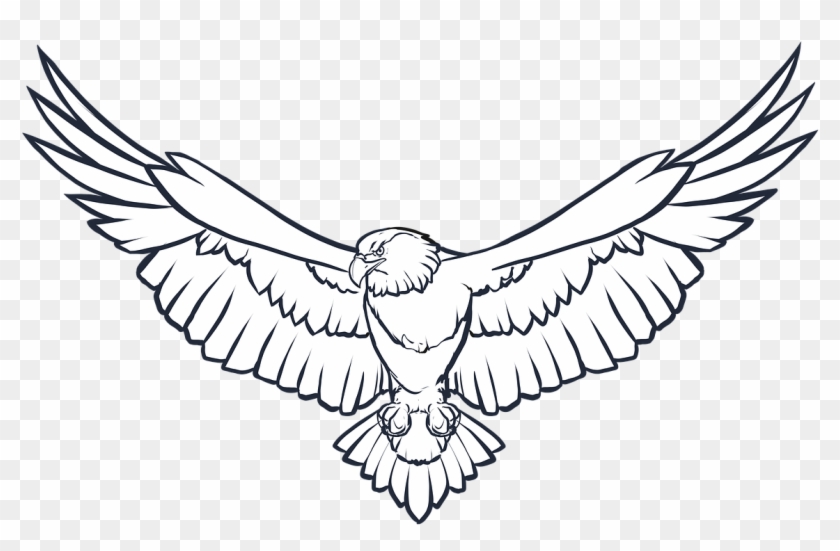 Eagle Wings Png Photo - Soaring Eagle Clipart Black And White #1235670