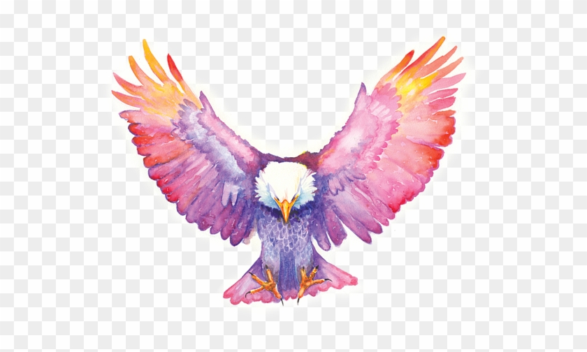 Click And Drag To Re-position The Image, If Desired - Watercolor Eagles Flying #1235752