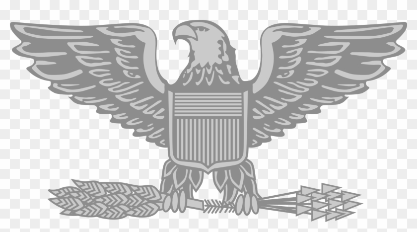Black Eagle Clipart Military - Air Force Colonel Insignia #1235784