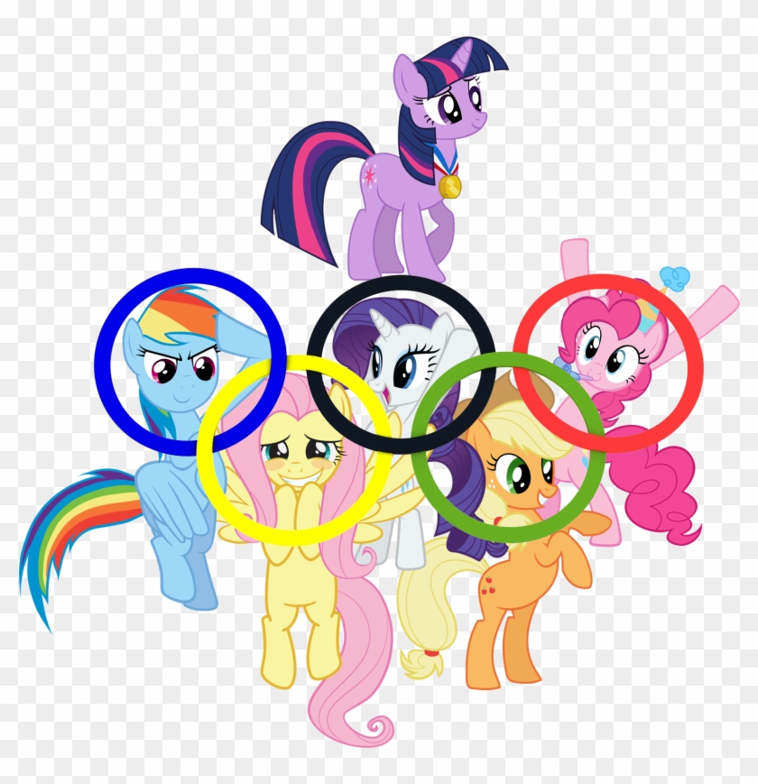 Olympic Games Pony Pink Cartoon Mammal Vertebrate Fictional - Rio 2016 My Little Pony #1236022