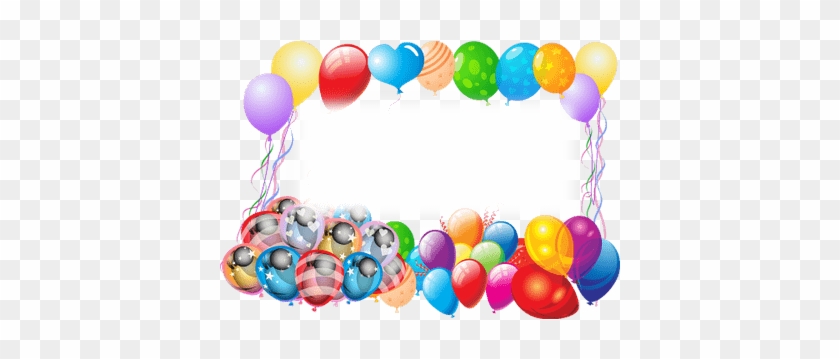 Happy Birthday Frame With Balloons - Happy Birthday Frame Png #1236097