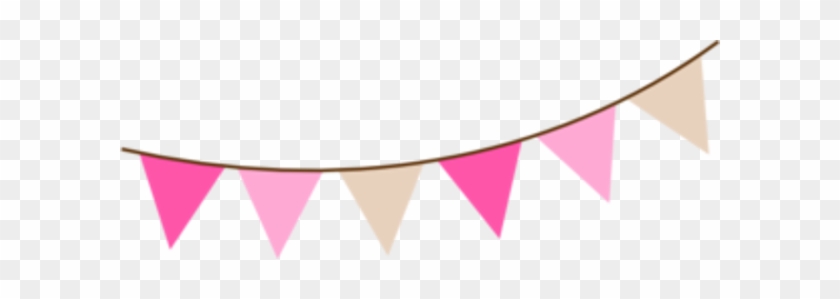 Pink Pennant Banner Clipart #1236111