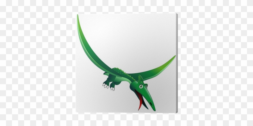 Tableau Sur Toile Dinosauro Pterodattilo Cartoon Pterodactyl - Dinosaur #1236152