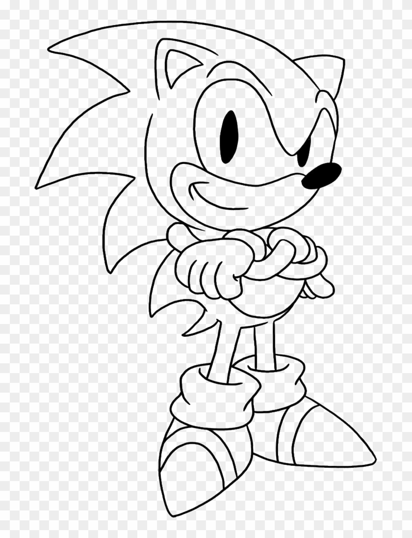 Bonito Handy Manny Para Colorear Bosquejo Classic Sonic Coloring