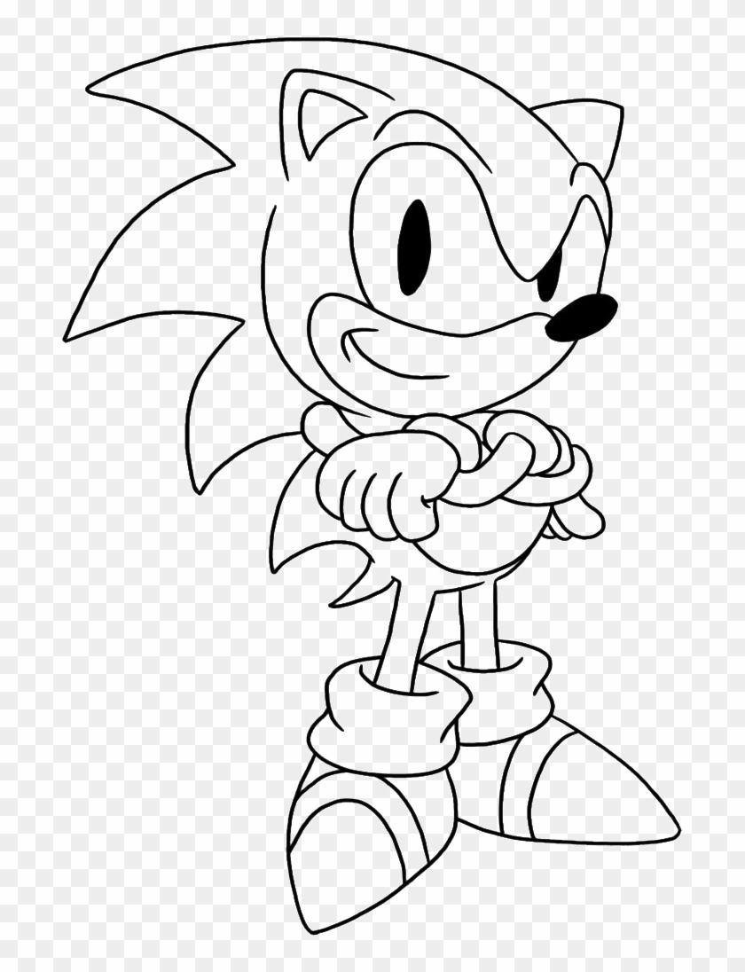 Classic Shadow Sonic Coloring Pages