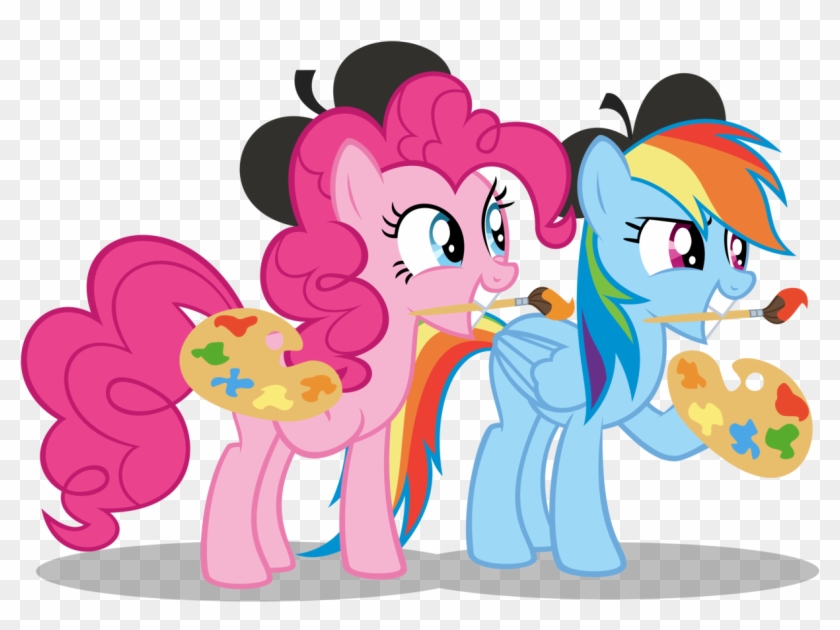 Gratlofatic, Brush, Duo, Earth Pony, Female, Griffon - My Little Pony Pinkie Pie Y Rainbow Dash #1236217