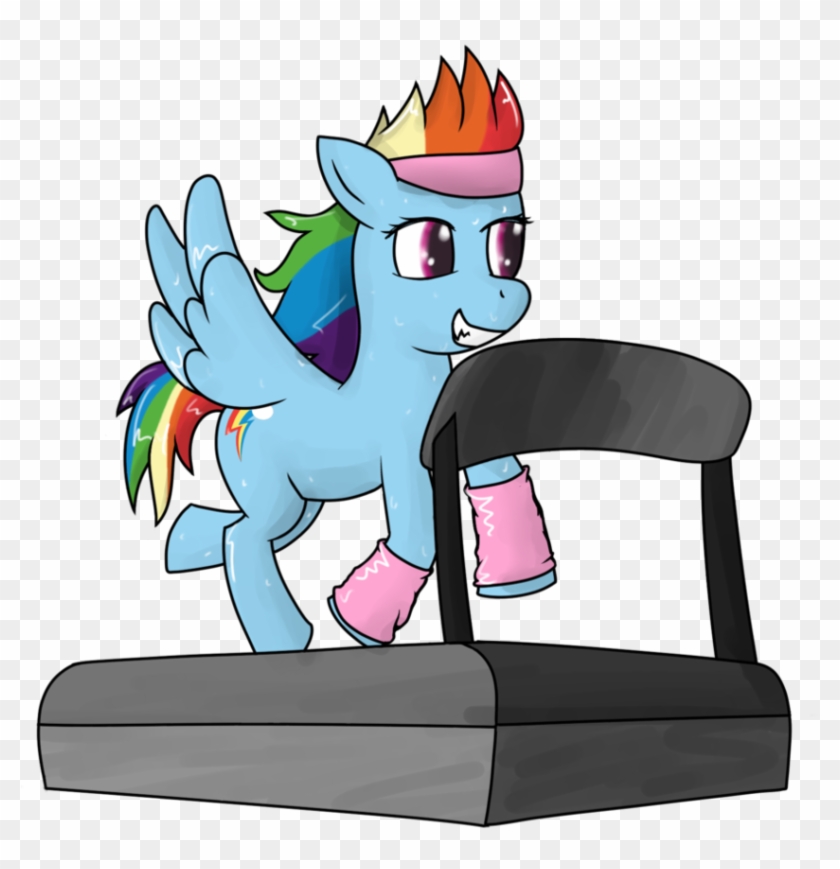 Rainbow Dash On A Treadmill By M4st3rch1ef - Rainbow Dash #1236281