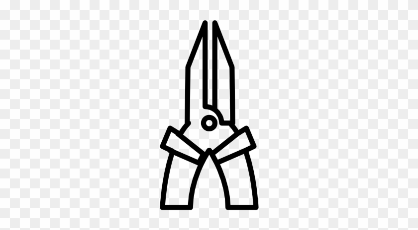 Needle Nosed Pliers Icon - 尖 嘴 鉗 Icon #1236388