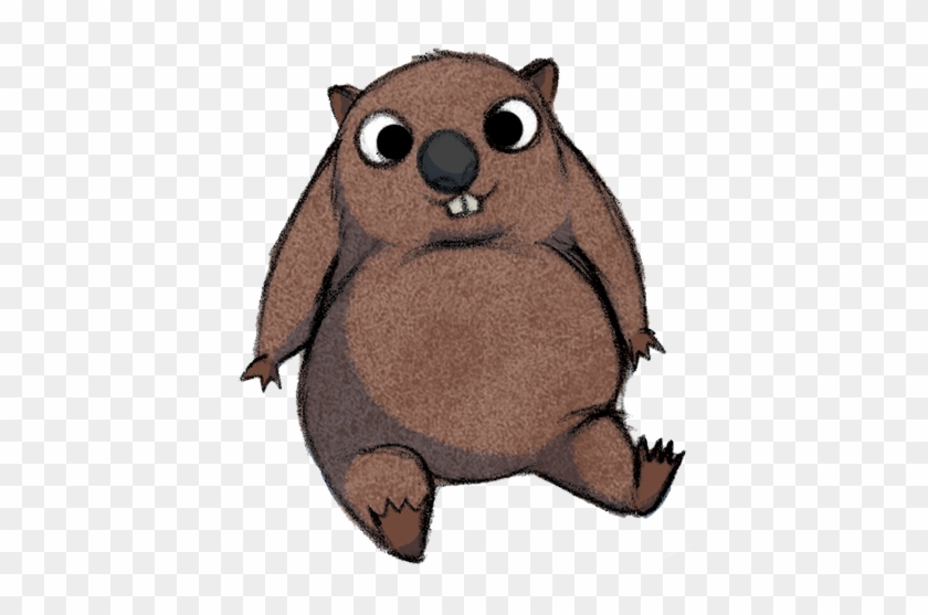 Cute Wombat Drawing - Cartoon Images Of Wombats #1236430