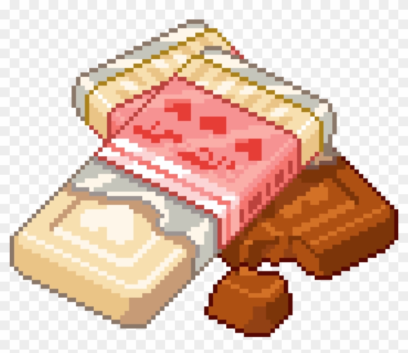 Pixel Cute Kawaii Chocolate Bar Food Freetoedit - Chocolate Bar Pixel Kawaii #1236504