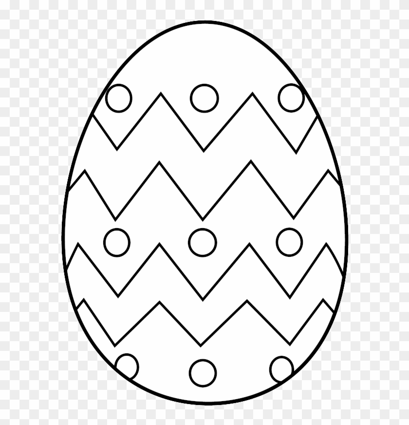 Easter Egg Clip Art Free Coloring Page - Printable Easter Egg Coloring Pages #1236511