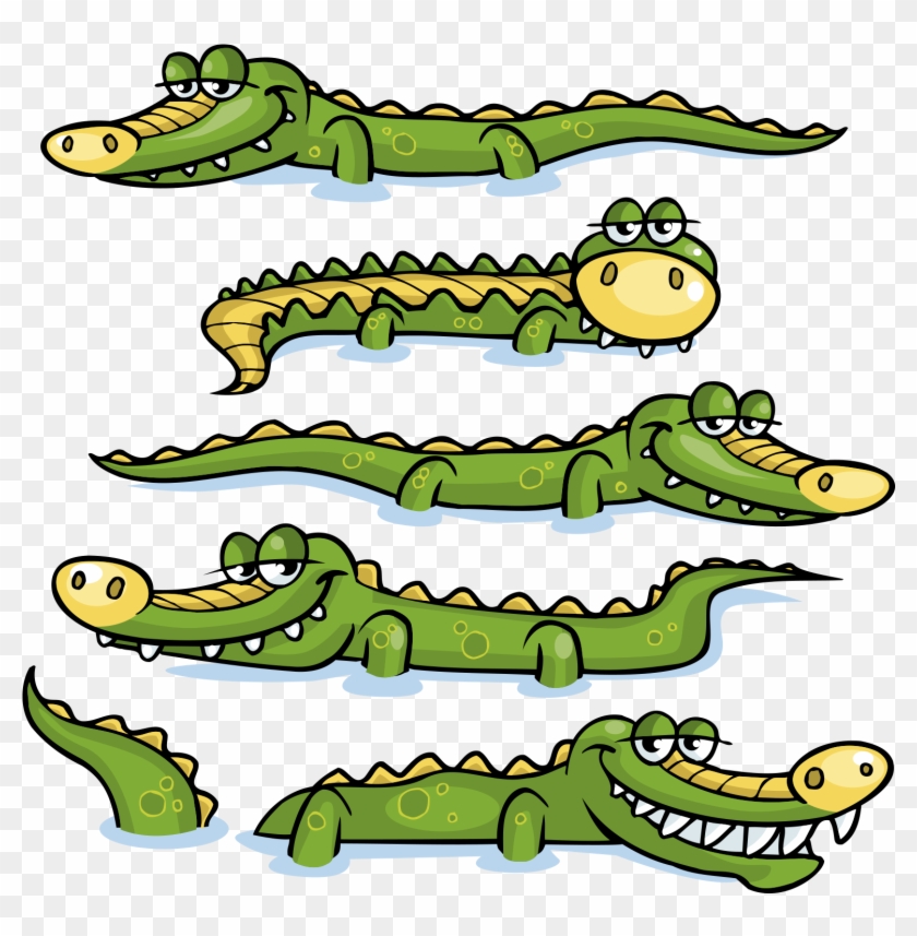 Nile Crocodile Alligator Prenasalis Clip Art - Clip Art #1236556