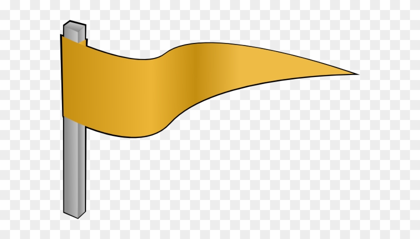 Waving Gold Flag Svg Clip Arts 600 X 398 Px - Flaglet Clipart #1236558