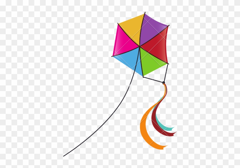 Pin Kite Flying Clip Art - Vector Graphics #1236584