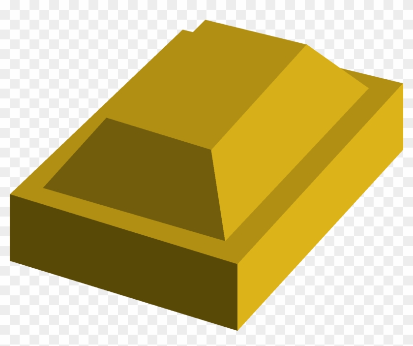 Golden Clipart Gold Block - Osrs Gold Bar #1236709