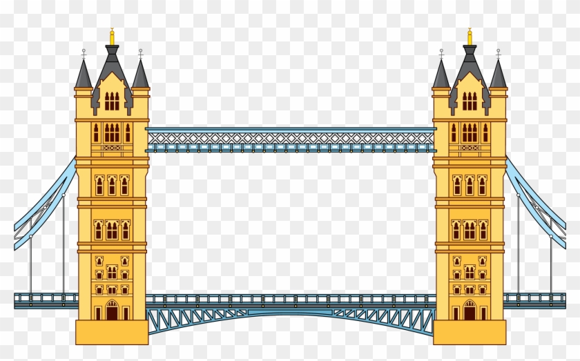 Tower Bridge Clipart Drawing - London Tower Bridge Clipart #1236744