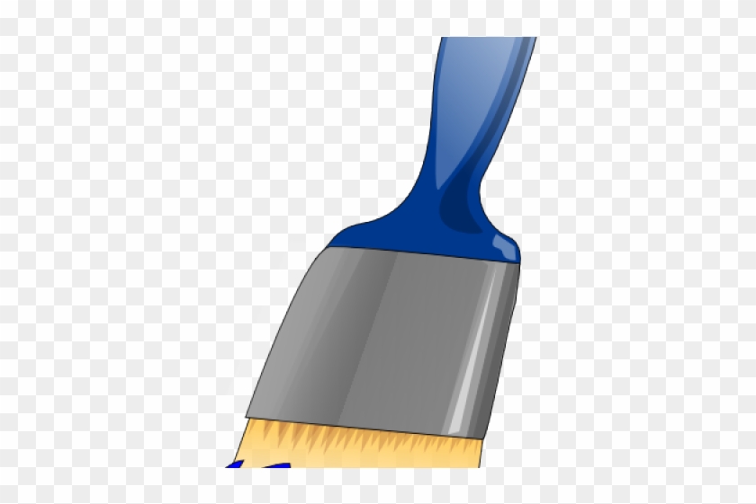 Paint Brush Clipart Blue - Cartoon Paint Brush #1236858
