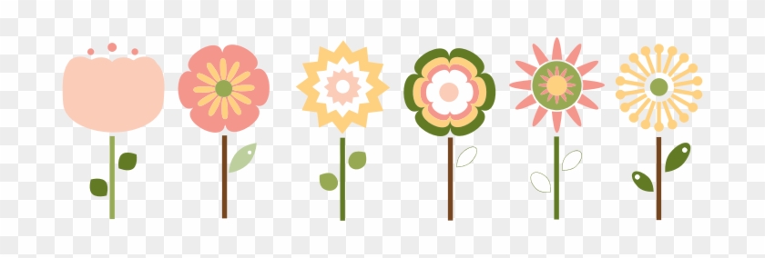 Medium Image - Six Flowers Clipart #1236985