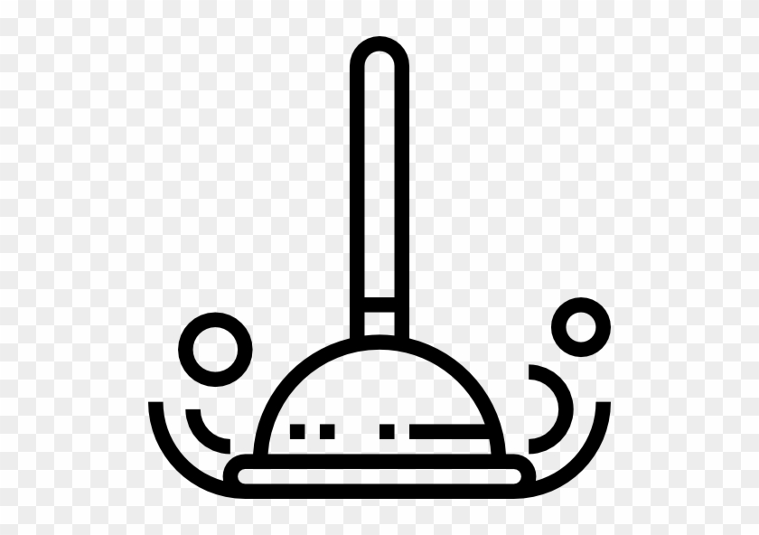 Plunger Free Icon - Plumbers Tool Clip Art Black And White #1237062