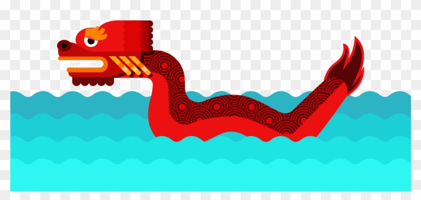 Dragon Boat Festival Bateau-dragon Cartoon - Illustration #1237107