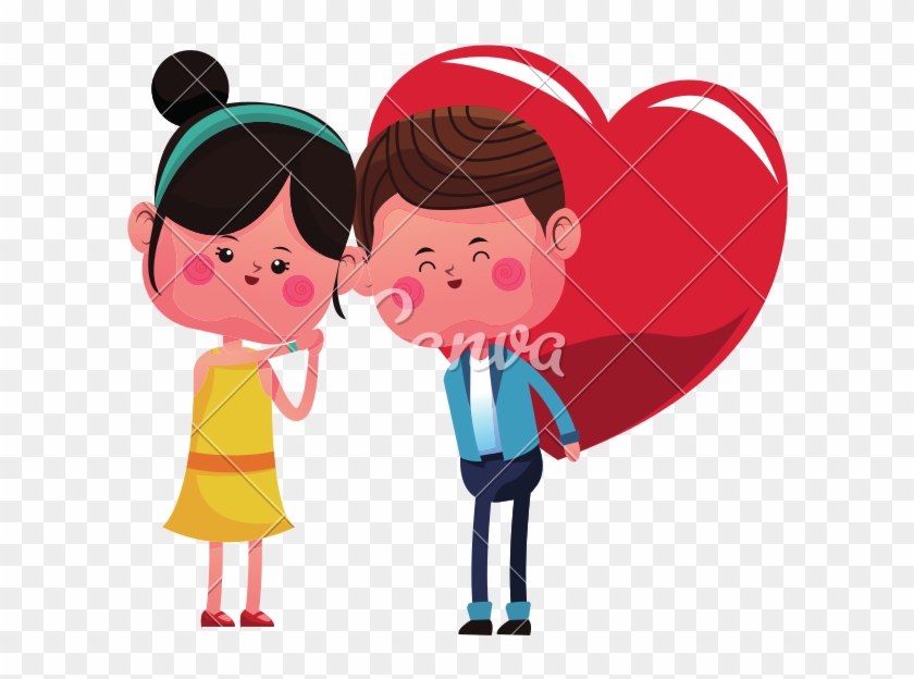 Couple In Love Cartoon - Love - Free Transparent PNG Clipart Images Download