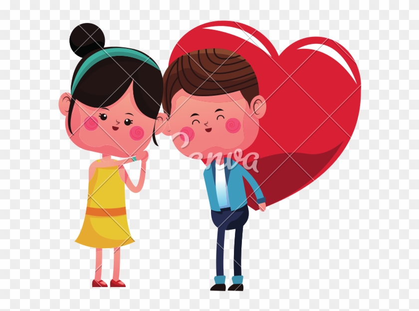 Couple In Love Cartoon - Love #1237291