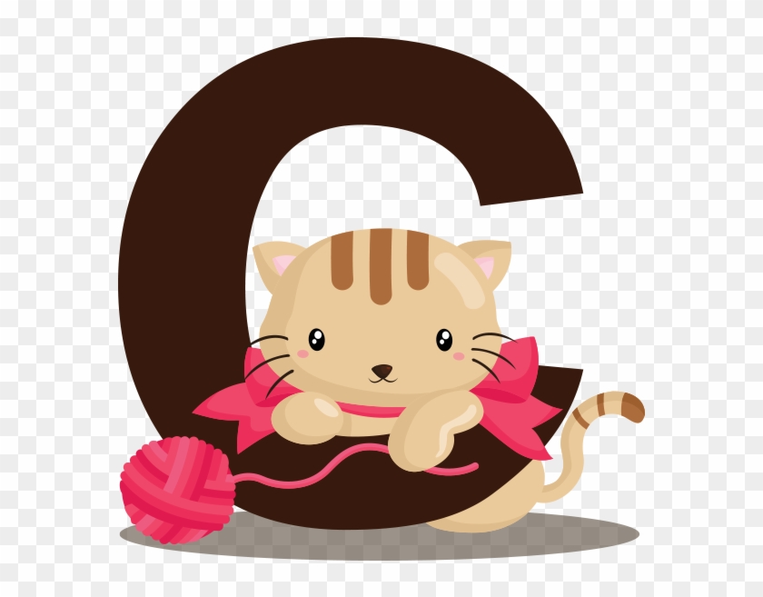 Cat Alphabet Illustration - Hermosa Collection Fun Educational Alphabet With Animals #1237342