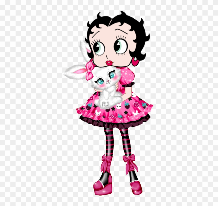 Bb Easter With Pink Outfit - Cartoon #1237482