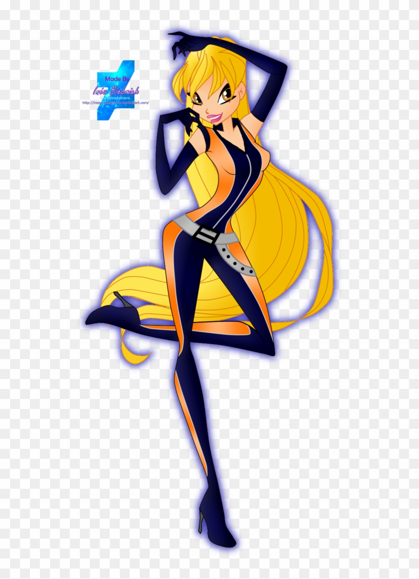 [fanart] Stella World Of Winx Spy Outfit By Ineswinxeditions - Stella World Of Winx Spy #1237488