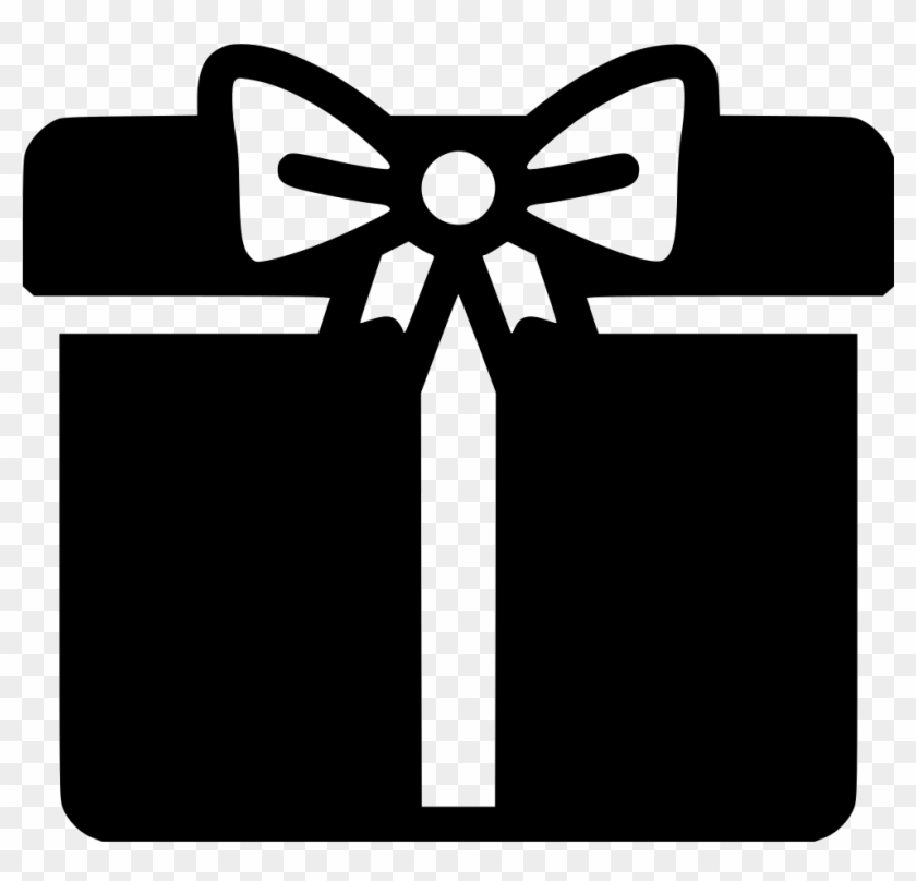 Gift Box Comments - Gift Box Black Png #1237568