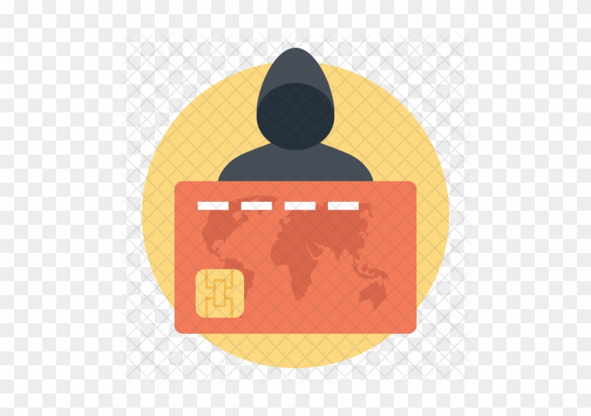 Credit Card Fraud Icon - Credit Card #1237689