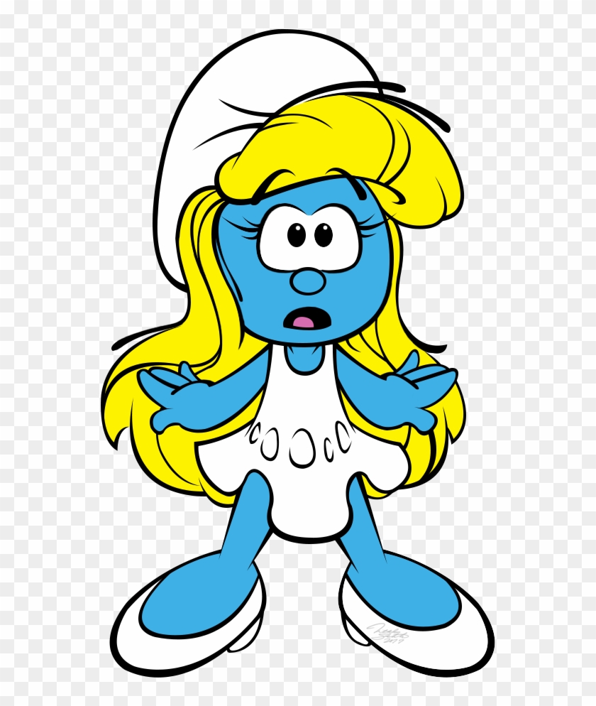 Surprised Smurfette Doodle - Smurfette #1237751