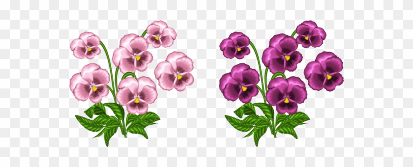 Pink Violets Png Clipart - Tener Miedo Al Amor #1237760