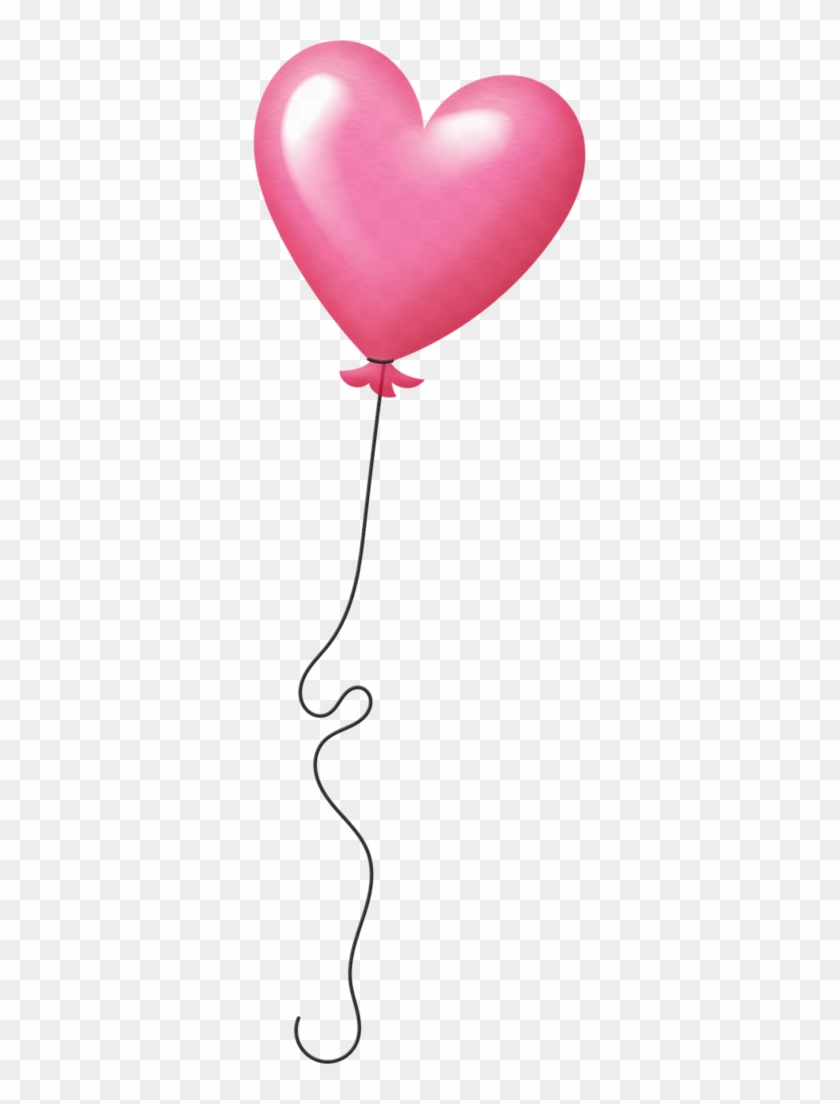Clip Art - Png Balão De Coração Rosa #1238074