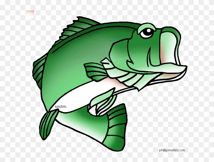 Largemouth Bass Fish Clip Art Bass Fish Clipart - Clip Art #1238077