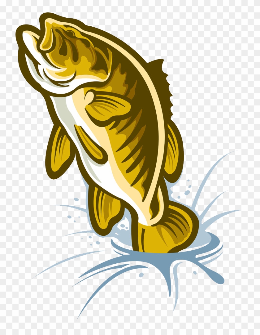Cartoon Largemouth Bass Illustration - Illustration #1238078