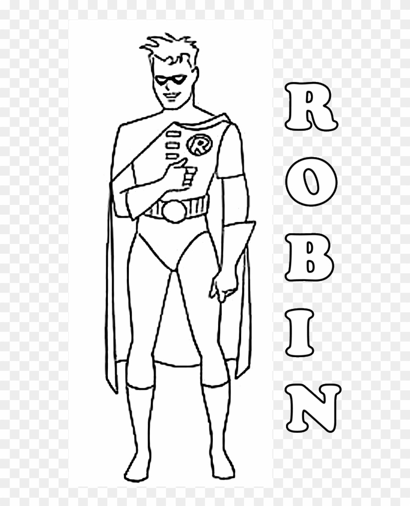 Friend Of Batman Coloring Pages - Robin Coloring Pages #1238173