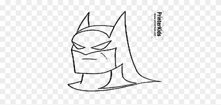 Coloring Trend Thumbnail Size Batman Head Silhouette - Draw Lego Batman Head #1238203