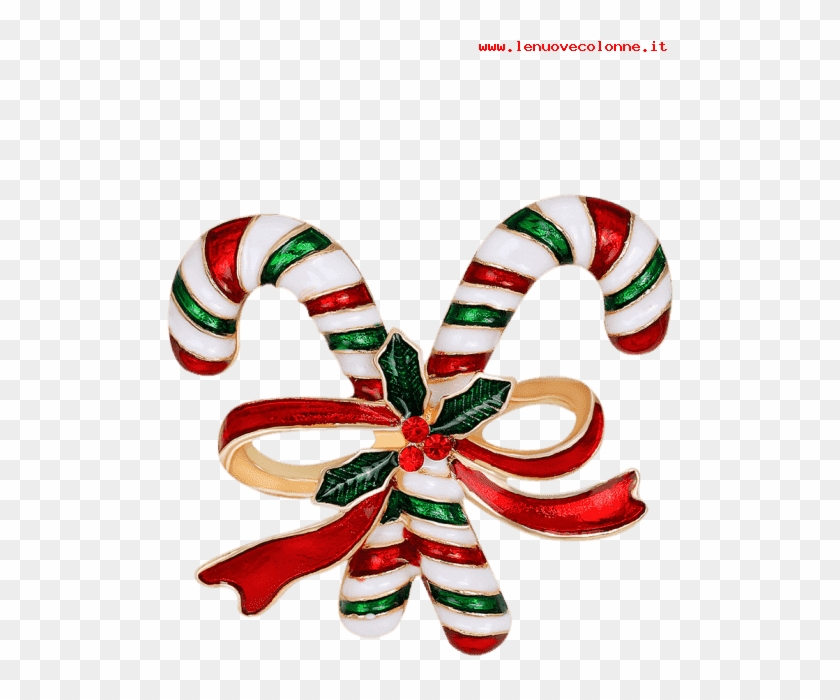 2018 Spilla Unisex - Cheap Jewelry Rhinestone Candy Cane Tiny Christmas #1238324