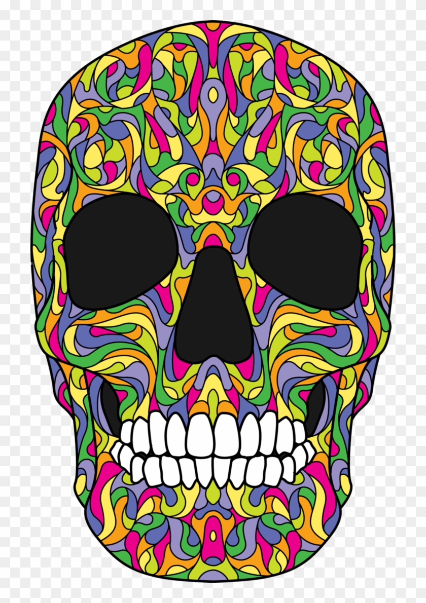 Colorful Skull Png #1238345