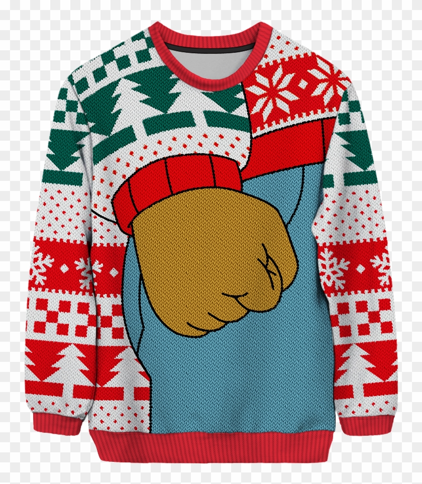 Arthur's Fist Of Fury Unisex - Arthur Ugly Christmas Sweater #1238356