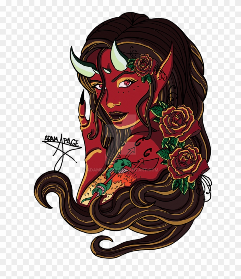 Devil Tattoo Design By Adampage60 - Devil Tattoo In Png - Free Transparent  PNG Clipart Images Download